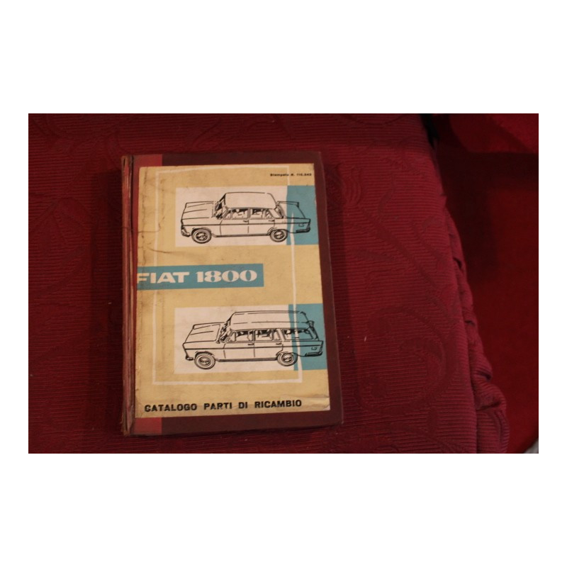 1800  MECHANICS SPARE PARTS CATALOGUE (3° EDITION 1961)  little defects