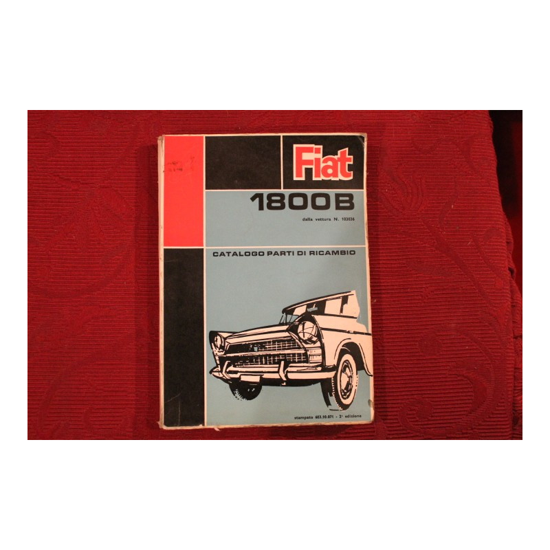 1800 B   CATALOGO PARTI DI RICAMBIO-MECCANICA (1965)