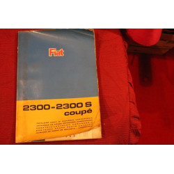 2300  2300 S COUPE'   BODY SPARE PARTS CATALOGUE (3° EDITION 1966) cover with defect