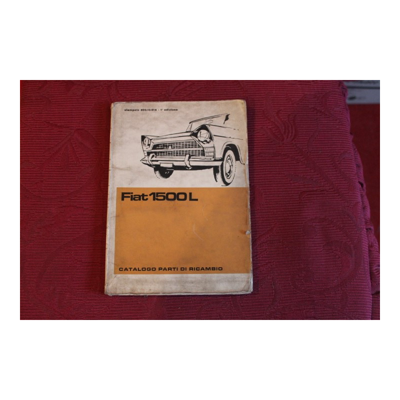 1500 L    MECHANICS SPARE PARTS CATALOGUE (1° EDITION 1963)  a little dirty, inside some handwriting