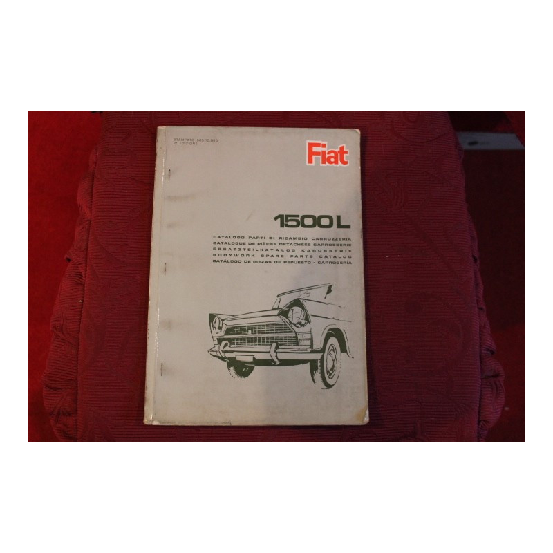 1500 L   CATALOGO PARTI DI RICAMBIO-CARROZZERIA (2° EDIZIONE 1965)