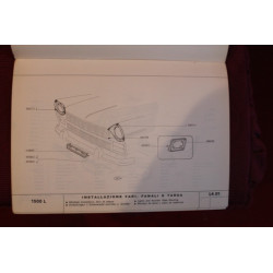 1500 L   CATALOGO PARTI DI RICAMBIO-CARROZZERIA (2° EDIZIONE 1965)