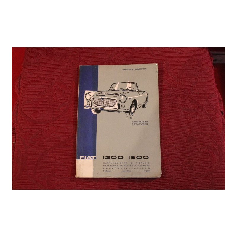 1200  1500  CABRIOLET    BODY SPARE PARTS CATALOGUE (2° EDITION 1961)