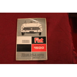 1500  CABRIOLET   CATALOGO PARTI DI RICAMBIO-CARROZZERIA (1° EDIZIONE 1963)