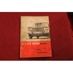 1500 SEDAN    USE AND SERVICE BOOK (1°EDITION 1964) a little dirty