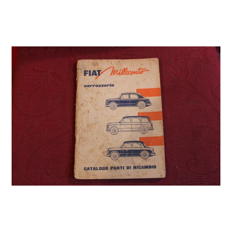 1100 103 E    CATALOGO PARTI DI RICAMBIO-CARROZZERIA (1° EDIZIONE 1957) copertina un pò sporca, interno buono.