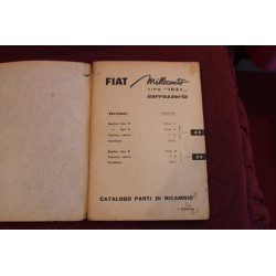 1100 103 E    CATALOGO PARTI DI RICAMBIO-CARROZZERIA (1° EDIZIONE 1957) copertina un pò sporca, interno buono.