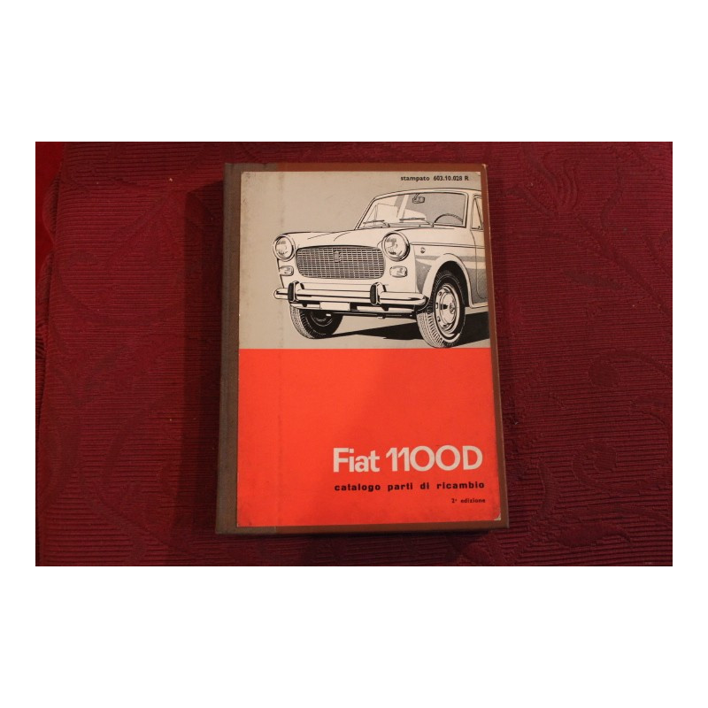 1100 D    CATALOGO PARTI DI RICAMBIO-MECCANICA (2° EDIZIONE 1965) qualche difetto.