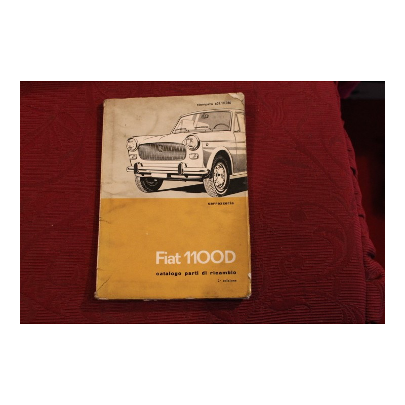 1100 D     BODY SPARE PARTS CATALOGUE (2°EDITION 1964) a little dirty