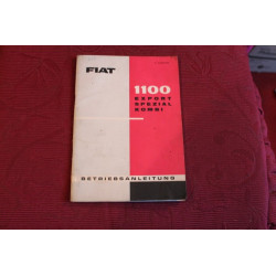 1100 EXPORT SPEZIAL KOMBI   USE AND SERVICE BOOK (IN GERMAN) (12°EDITION 1961)
