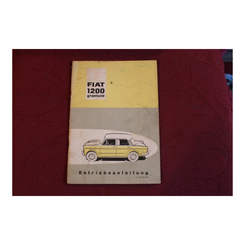 1200  GRANLUCE   LIBRETTO USO E MANUTENZIONE (IN TEDESCO - AUF DEUTCH) (3° EDIZIONE 1959)