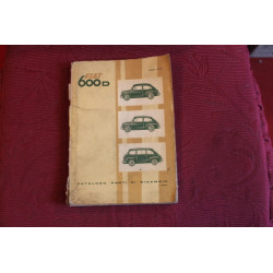 600 D    CATALOGO PARTI DI RICAMBIO-MECCANICA (1°EDIZIONE 1960)  sporco e costola difettosa