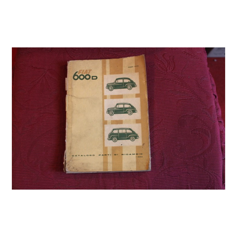 600 D   MECHANICS SPARE PARTS CATALOGUE (1°EDITION 1960)  dirty and cover with defect