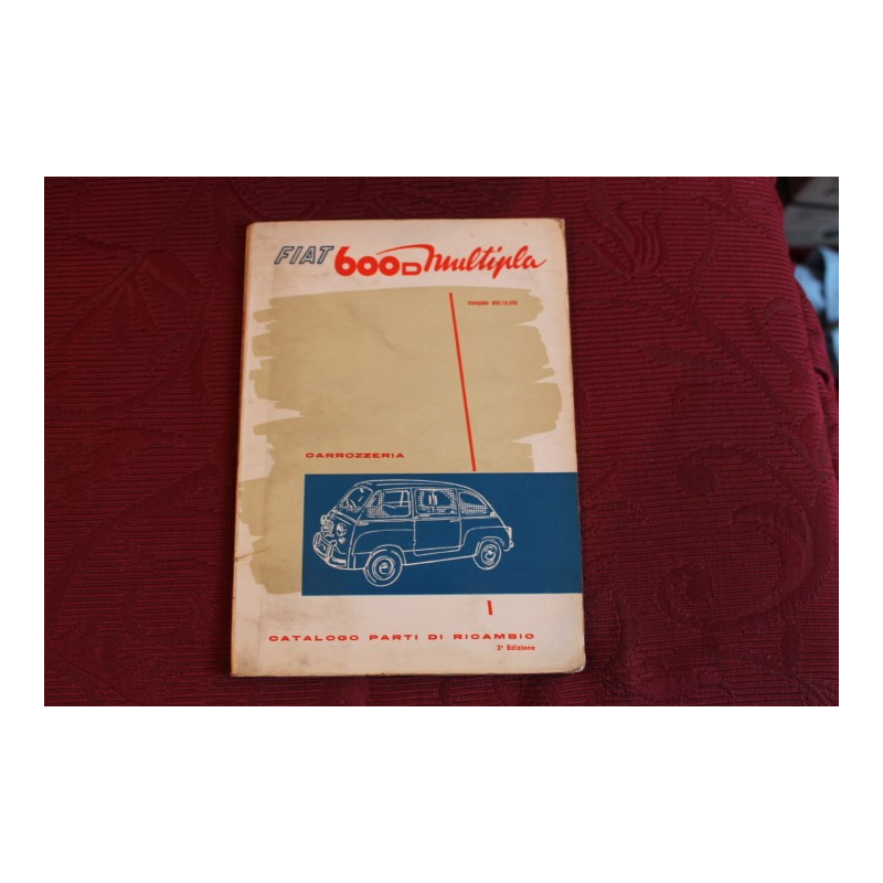 600 D MULTIPLA   BODY SPARE PARTS CATALOGUE (2°EDITION 1963)