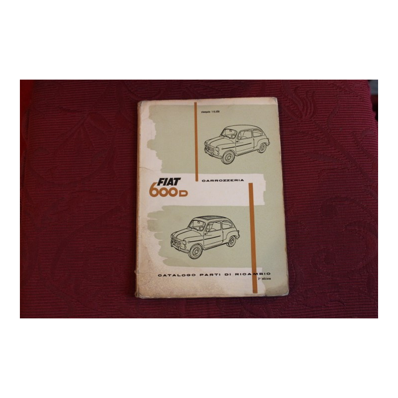 600 D    BODY SPARE PARTS CATALOGUE (2° EDITION 1961)
