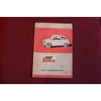 600 D     LIBRETTO USO E MANUTENZIONE (40° EDIZIONE 1966)