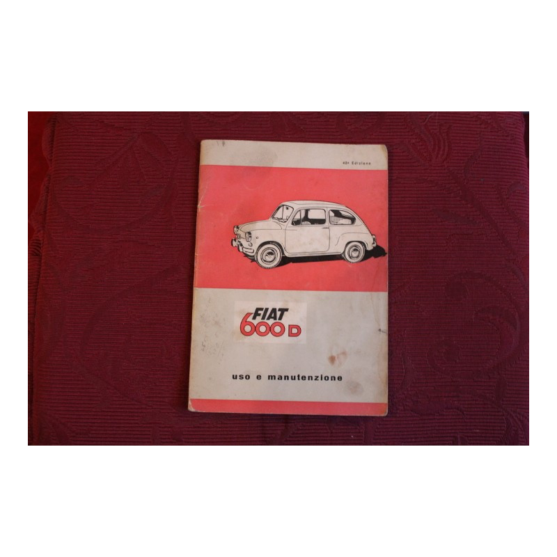 600 D   USE AND SERVICE BOOK (40° EDITION 1966)