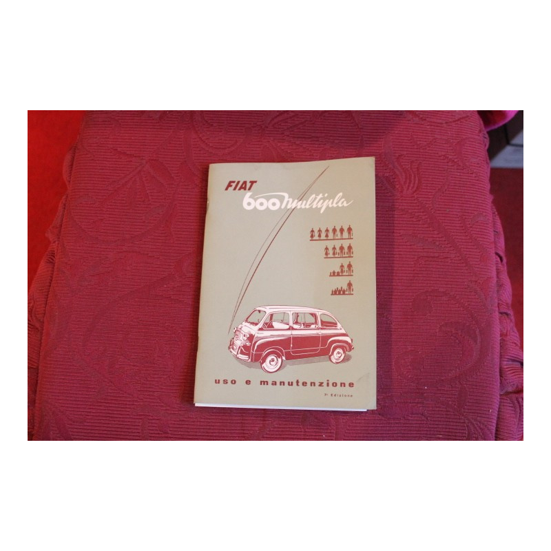 600  MULTIPLA     USE AND SERVICE BOOK (7° EDITION 1959)
