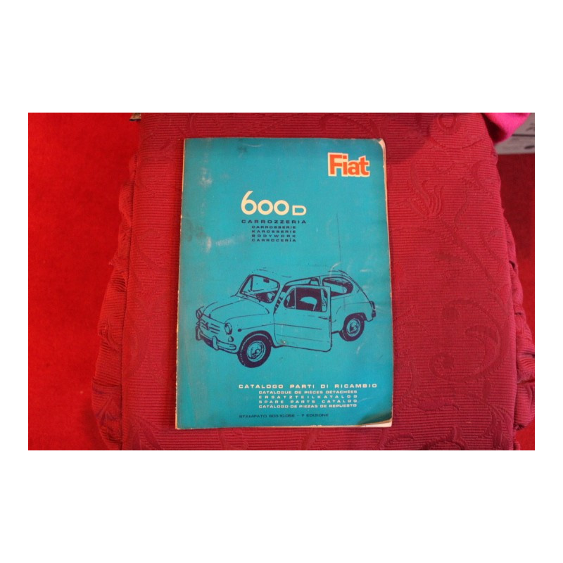 600 D      CATALOGO PARTI DI RICAMBIO-CARROZZERIA (1° EDIZIONE 1964)