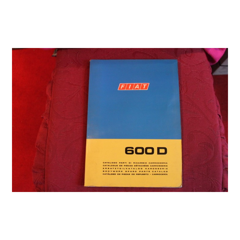 600 D    CATALOGO PARTI DI RICAMBIO-CARROZZERIA (3° EDIZIONE 1969)