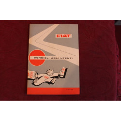 FIAT   ADVICES TO THE DRIVERS (1961)   BOOKLET SUPPLIED WITH FIAT CARS '60 YEARS