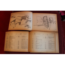 1400 B  1400 B DIESEL      BODY SPARE PARTS CATALOGUE (4° EDITION 1958) spine with defect