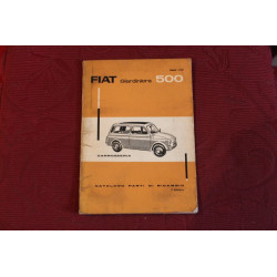 500  GIARDINIERA    BODY SPARE PARTS CATALOGUE (2° EDITION 1961)