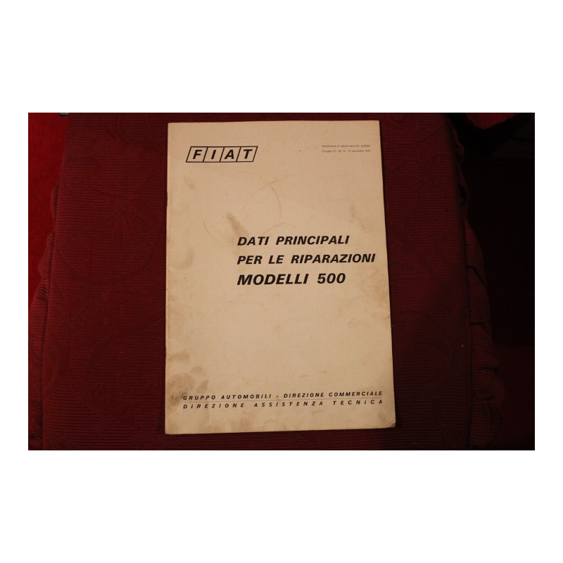 500    HANDBOOK FOR REPAIRS (1972) cover a little dirty