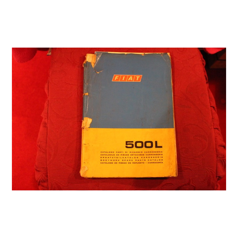 500  L  CATALOGO PARTI DI RICAMBIO-CARROZZERIA (2° EDIZIONE 1971) copertina in non buono stato, interno discreto.