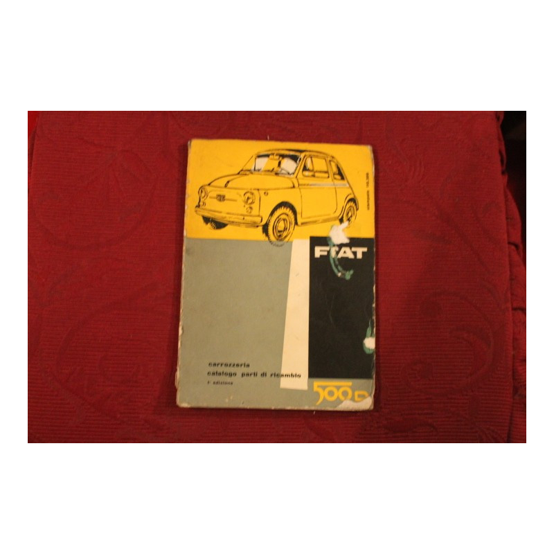 500 D    BODY SPARE PARTS CATALOGUE (1° EDITION 1961) cover with defects