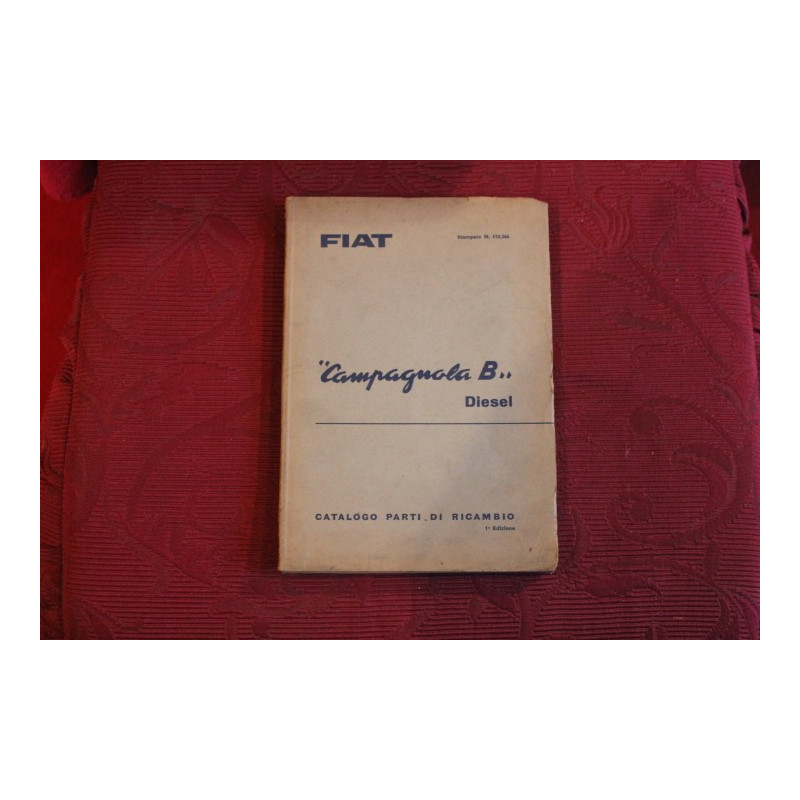 CAMPAGNOLA B DIESEL     MECHANICS SPARE PARTS CATALOGUE (1° EDITION 1961 )
