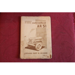 FIAT AR 51 (CAMPAGNOLA)     MECHANICS SPARE PARTS CATALOGUE (1° EDITION 1951)