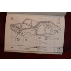 128 BERLINA    CATALOGO PARTI DI RICAMBIO-CARROZZERIA (1° EDIZIONE 1969)