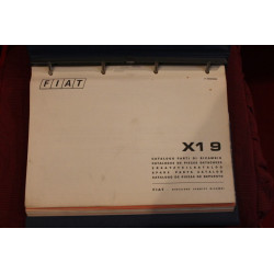 X 1/9       CATALOGO PARTI DI RICAMBIO-MECCANICA (2° EDIZIONE 1974)