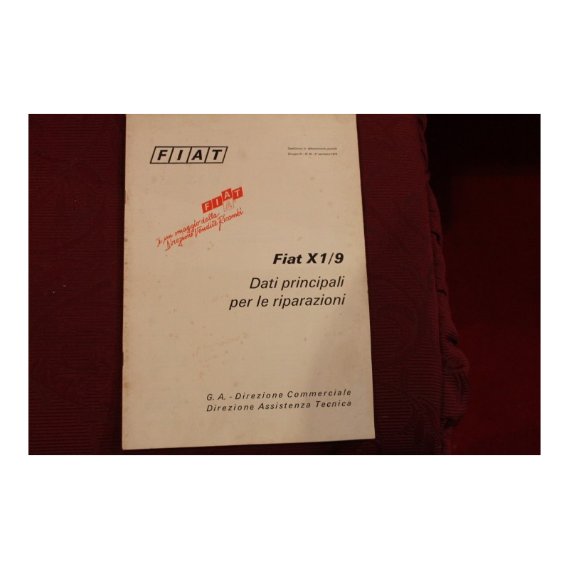 X 1/9    HANDBOOK FOR REPAIRS (1973)