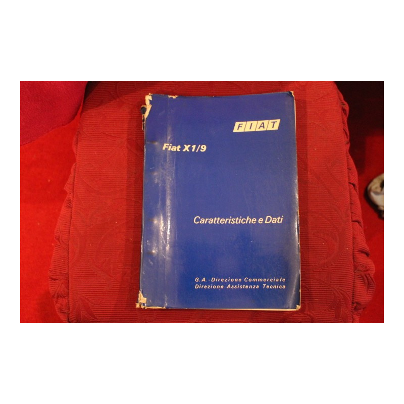 X 1/9      HANDBOOK FOR REPAIRS (1972) cover with little defects, but inside good.