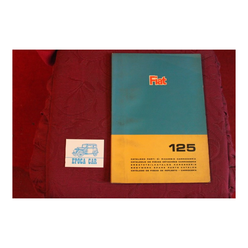 125      BODYSPARE PARTS CATALOGUE (1°EDITION 1967)