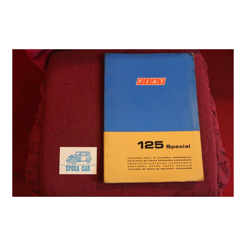 125 SPECIAL     BODY SPARE PARTS CATALOGUE (2°EDITION 1970)