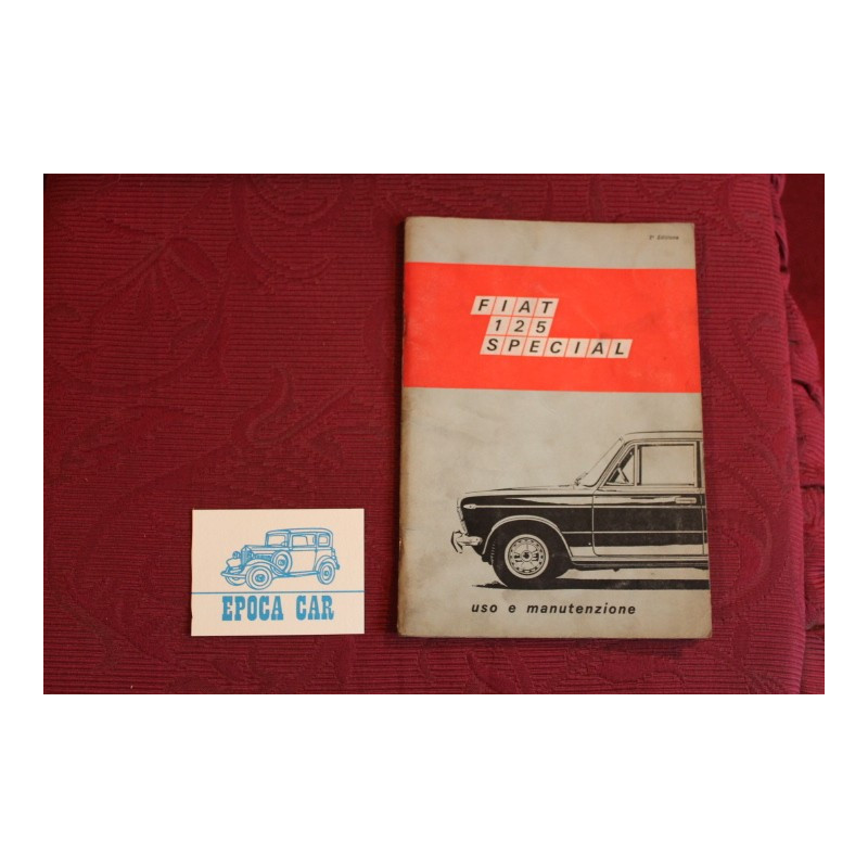 125 SPECIAL      USE AND SERVICE BOOK (2°EDITION 1969)