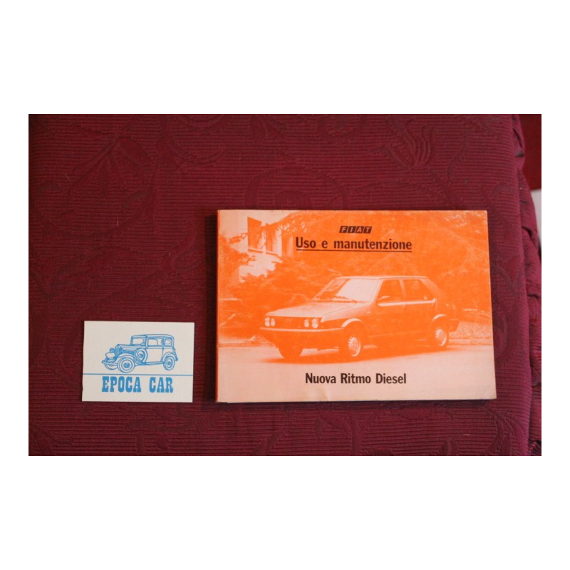 NUOVA RITMO DIESEL       LIBRETTO USO E MANUTENZIONE (2°EDIZIONE 1982)