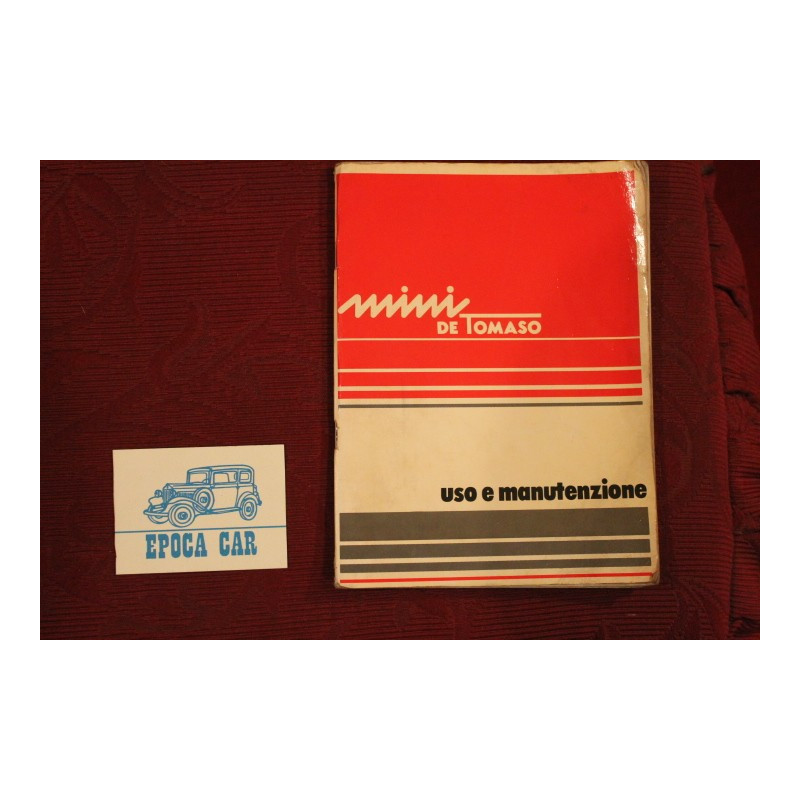 MINI DE TOMASO     LIBRETTO USO E MANUTENZIONE (1978)