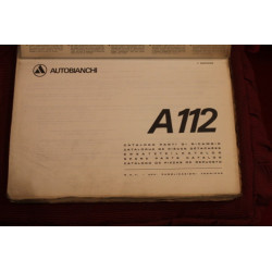 A 112        CATALOGO PARTI DI RICAMBIO-MECCANICA (1°EDIZIONE1970)