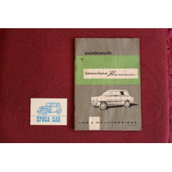 BIANCHINA PANORAMICA     LIBRETTO USO E MANUTENZIONE (15°EDIZIONE)  pagine on pò ondulate e pagina 43 ditettosa (vedi foto)