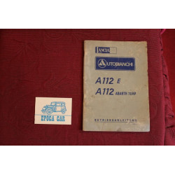 A 112 E    A112 ABARTH 70 HP    LIBRETTO USO E MANUTENZIONE IN TEDESCO (AUF DEUTCHE) (1976)