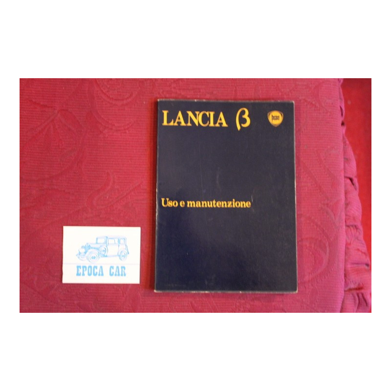 BETA        USE AND SERVICE BOOK (2°EDITION 1980)