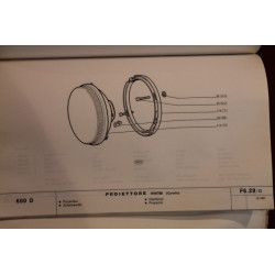 600 D     CATALOGO PARTI DI RICAMBIO-MECCANICA (1°EDIZIONE 1967)