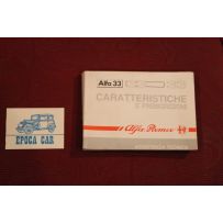 ALFA 33      CARATTERISTICHE E PRESCRIZIONI (1989) lievi aloni pagine interne
