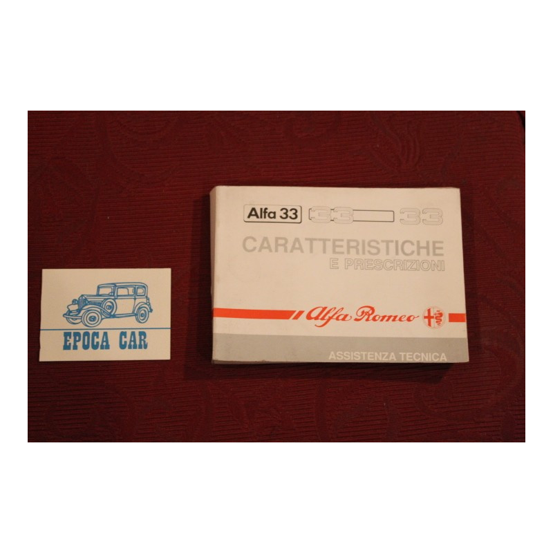ALFA 33     HANDBOOK FOR USE   (1989)  same halos inside