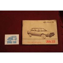 ALFA33      LIBRETTO USO E MANUTENZIONE (1983)