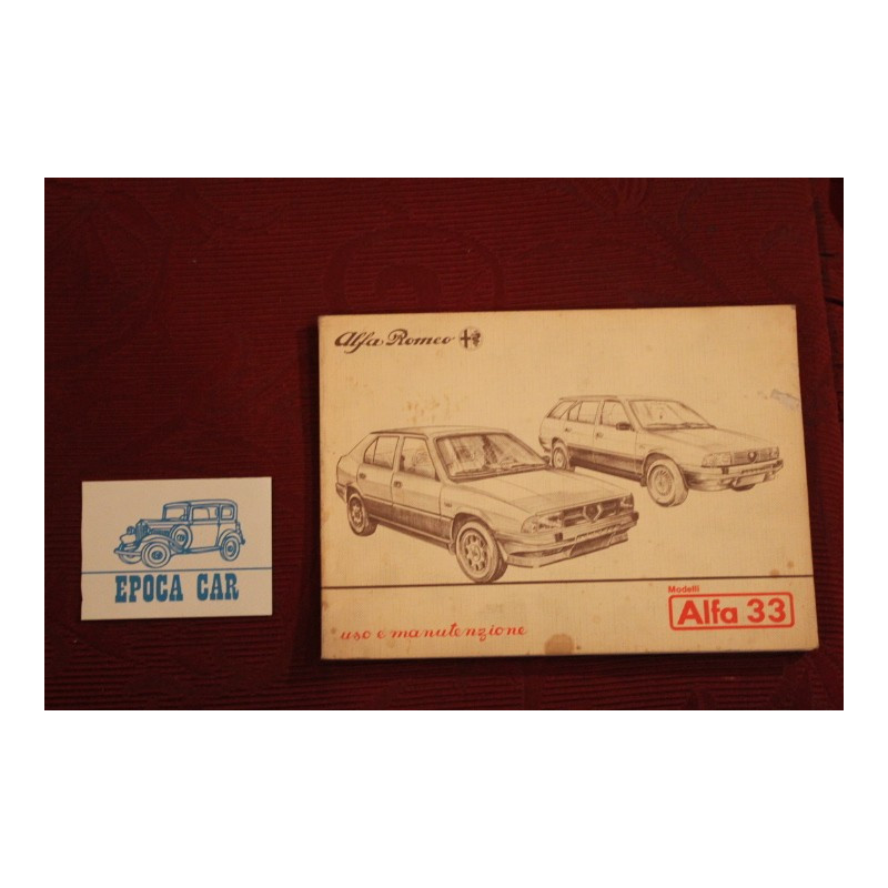 ALFA 33      USE AND SERVICE BOOK (1985)